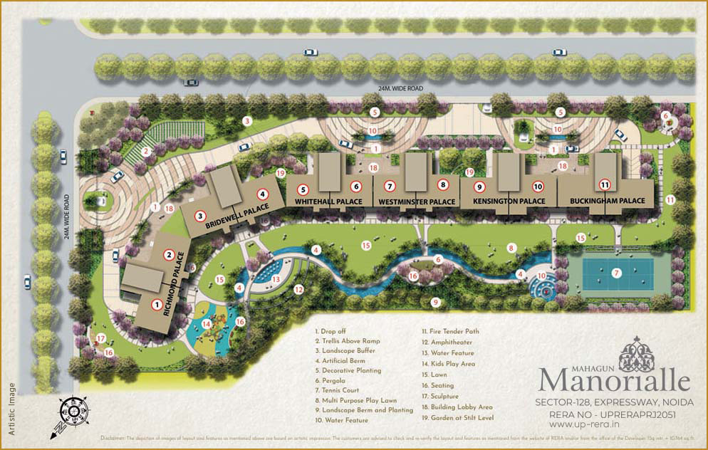 Mahagun Manorialle Site Plan